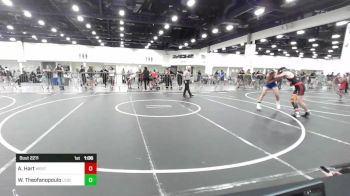 156 lbs Quarterfinal - Alan Hart, Western Slope Elite vs William Theofanopoulos, Legends Of Gold LV