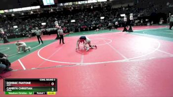 114 lbs Cons. Round 3 - Camryn Christian, CPWA vs Dominic Fantone, AUS1