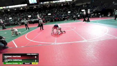 114 lbs Cons. Round 3 - Camryn Christian, CPWA vs Dominic Fantone, AUS1