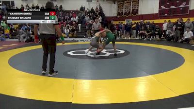 120 lbs Quarterfinal - Bradley Bauman, St Edward vs Cameron Sontz, Delbarton