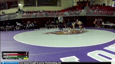 132 lbs Round 3 (4 Team) - Treyton Kropatsch, Columbus vs Caeleb Hutchinson, Manhattan HS