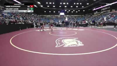 110 lbs Cons. Semi - Abbie Slothower, Salina-Central Hs vs Delaney Locke, Basehor-Linwood HS