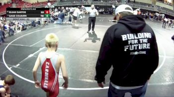 65 lbs 5th Place Match - Gage Colburn, York Wrestling Club vs Elijah Santos, Randolph