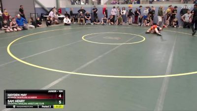 106 lbs Semifinal - Hayden May, Interior Grappling Academy vs Sam Henry, Soldotna Whalers Wrestling Club