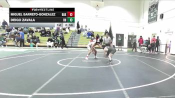 133 lbs Cons. Round 3 - Deigo Zavala, Rio Hondo vs Miguel Barreto-Gonzalez, Bakersfield College