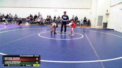 89-92 lbs Round 2 - Logan Emerson, Talons Wrestling Club vs Peyton Veater, Ben Lomond Wrestling