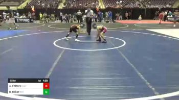 62 lbs Quarterfinal - Aizak Makoa Fetters, Takedown Express WC vs Braxton Baker, Mat Demon