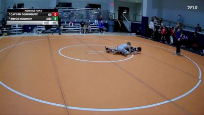 90 lbs Cons. Semi - Simon Rozinov, All American Wrestling Club vs Cayden Dominguez, Apex Grappling Academy