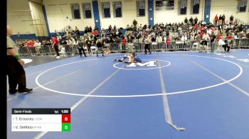 145 lbs Semifinal - Troy Greaney, Leominster vs Vincent DeMaio, Methuen