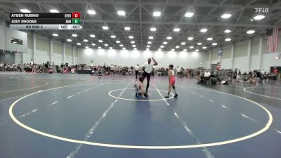 80 lbs Rr Rnd 3 - Ayden Rubino, Revolution Elite - EL vs Joey Rhodes, Junior Terps - EL