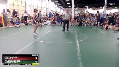 84 lbs Round 4 (6 Team) - Cody Bakhsh, Rebellion vs Paulie Daquisto, Mat Warriors Red