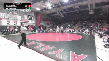120 lbs 1st Place Match - Ava Ebrahimi, Poway vs ELIANA GARCIA, Northview