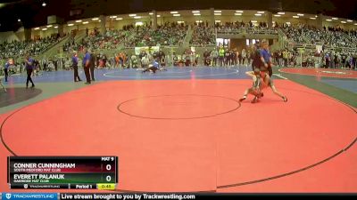 83 lbs Champ. Round 1 - Everett Palanuk, Oakridge Mat Club vs Conner Cunningham, South Medford Mat Club