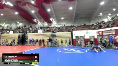 105-111 lbs Round 2 - Bryson Terry, Hardway Wrestling Academy vs Luci Horton, Indian Creek WC