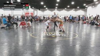 116 lbs Rr Rnd 4 - Rhett Arsenault, Mat Warriors Black - BHSE vs Giovanni Pepin, Team Gotcha - BHSE