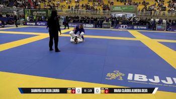 Maria Cláudia Almeida Silva vs Samayra Da Silva Zaura 2025 Brasileiro Jiu-Jitsu IBJJF