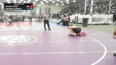 4 - 157 lbs Cons. Round 2 - Brandon Campbell, Powhatan vs Triston Ogden, Amherst County