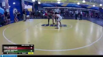 120 lbs Champ. Round 1 - Paul Benedicto, Miami Beach Senior High vs Carter Hartley, North Fort Myers