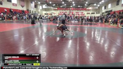 60 lbs Cons. Round 5 - Logan Hebler, Pierz vs William Mann, No Nonsense Wrestling