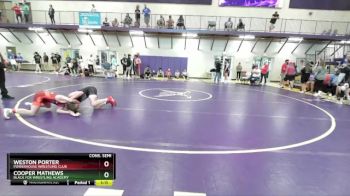 106 lbs Cons. Semi - Cooper Mathews, Black Fox Wrestling Academy vs Weston Porter, Powerhouse Wrestling Club