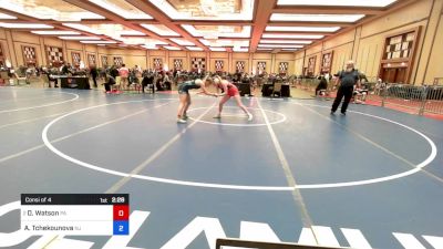 115 lbs Consi Of 4 - Daylee Watson, Pa vs Alexandra Tchekounova, Nj