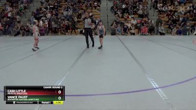 55 lbs Champ. Round 2 - Vance Faust, Rochester Panther Wrestling vs Cash Little, MN Elite Wrestling