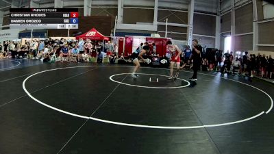 138 lbs Cons. Round 2 - Christian Rhodes, Colorado vs Damien Orozco, California