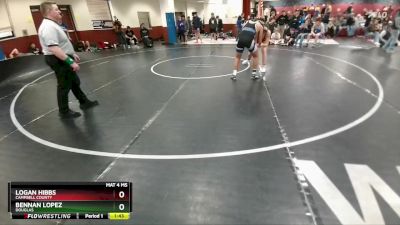 175 lbs Cons. Round 2 - Logan Hibbs, Campbell County vs Bennan Lopez, Douglas