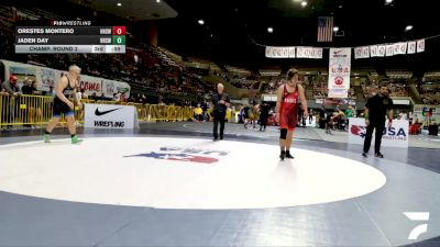 Junior Boys - 190 lbs Champ. Round 2 - David Calkins Jr, Delta Wrestling Club vs Matthew Faughn