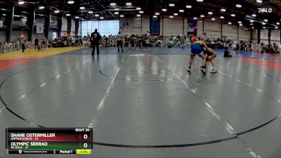 130 lbs Rd# 8- 12:30pm Saturday Final Pool - Olympic Serrao, PA Gold vs Shane Ostermiller, Untouchables