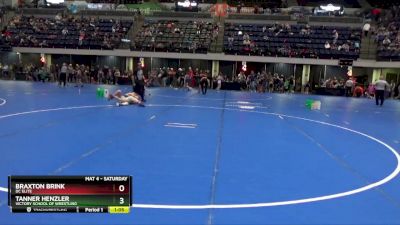 95 lbs Semifinal - Tanner Henzler, Victory School Of Wrestling vs Braxton Brink, DC Elite