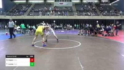 160 lbs Consi Of 8 #2 - Ramon Espin, Frederick vs Troy Lucas, Pasadena