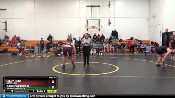 DIVISION 25 lbs Round 3 - Gavin Wetherell, Waverly-Shell Rock vs Riley Reid, North Linn