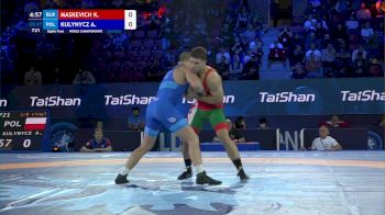 87 kg 1/8 Final - Kiryl Maskevich, Belarus vs Arkadiusz Kulynycz, Poland
