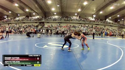 70 lbs Cons. Round 3 - Rigsby Sutter, Palmyra Youth Wrestling Club-AAA vs Kiptyn Wilson, Carrollton Youth Wrestling Club-AAA