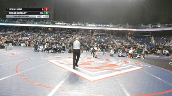 4A 113 lbs Quarterfinal - Chase Wooley, Uwharrie Charter Academy vs Levi Curtis, Pisgah High School