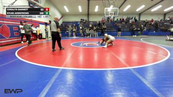 170 lbs Rr Rnd 3 - Coralyn Barnett, Bixby Girls HS vs Rylee Armstrong, Sand Springs JH (SS)