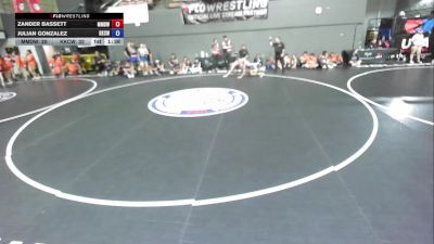 132 lbs Zander Bassett, MDWA - Mount Diablo Wrestling Association vs Julian Gonzalez, KCWA - Kern County Wrestling Association