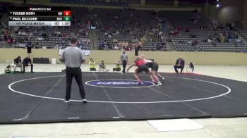 285 lbs 1st Place Match - Paul McClure, Boyle County vs Tucker Roth, Pleasure Ridge Park