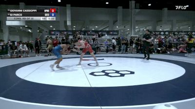 74 kg Cons. Rd Of 32 - Giovanni Cassioppi, Nebraska Panhandle Wrestling Club vs EJ Parco, California Regional Training Center (CA RTC)