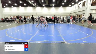 136 lbs Final - Gabriel Snyder, Al vs Matteo Gonzalez, Fl