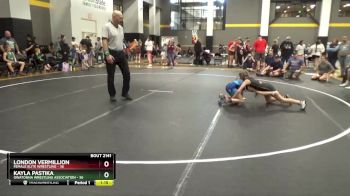 82 lbs Round 4 - London Vermillion, Female Elite Wrestling vs Kayla Pastika, Owatonna Wrestling Association