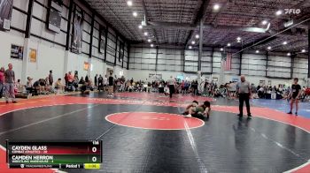 138 lbs Round 3 (4 Team) - Cayden Glass, COMBAT ATHLETICS vs Camden Herron, WRESTLING WAREHOUSE