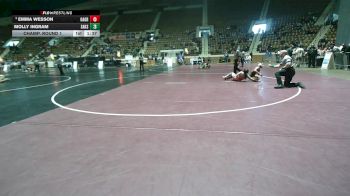 1-5A 126 Champ. Round 1 - Emma Wesson, Oak Grove vs Molly Ingram, Saks Sr