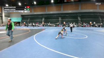 73-76 lbs Round 3 - Logan Bartlow, USA Gold vs Andres Cortes, Rancho Bernardo WC