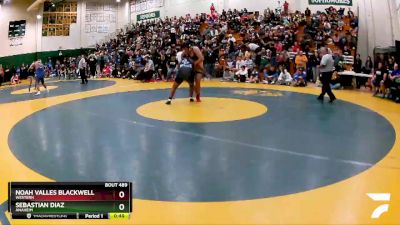 220 lbs Cons. Round 2 - Noah Valles Blackwell, Western vs Sebastian Diaz, Anaheim