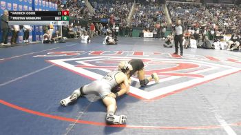 6A 120 lbs Cons. Semi - Patrick Cook, Eastern Guilford High School vs Tristan Winburn, West Brunswick High School