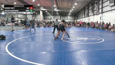 106 lbs Allday - Skiles Burkhead, MAT RATS WRESTLING CLUB vs Robert Baty, JAMES ISLAND WRESTLING CLUB