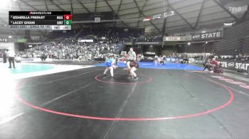 Girls 4A 190 lbs Cons. Round 4 - Izzabella Fredley, Moses Lake (Girls) vs Lacey Givani, Curtis (Girls)