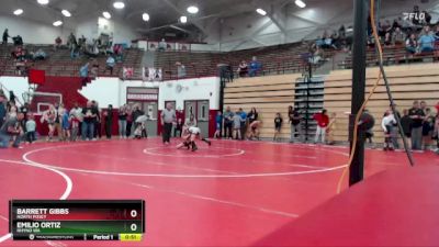 66-73 lbs Semifinal - Emilio Ortiz, Rhyno WA vs Barrett Gibbs, North Posey